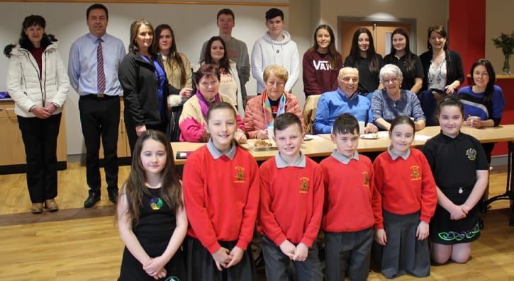 Pupils from St Patrick’s Primary School, Burrenreagh visited South Eastern Regional College’s (SERC) Downpatrick Campus to sing and dance for clients of the Golden Memories who meet at the College each Monday morning. 